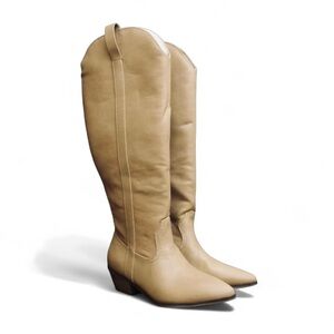 Sommer Western Light Brown Knee-High / Memory Foam Women’s Boots